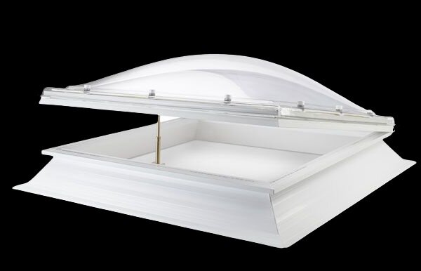 Lichtkoepel ventilatie handbediend