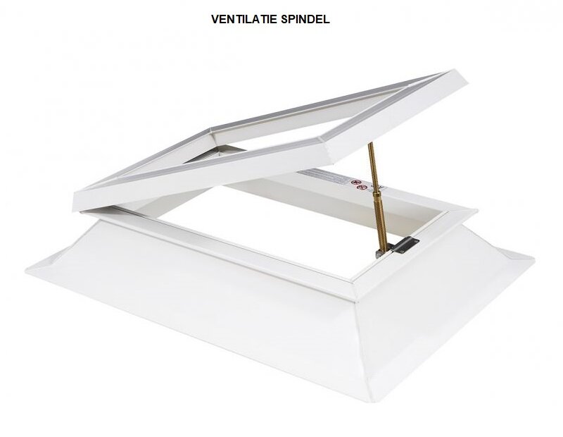 Los raamwerk ventilatie | dakluik voor lichtkoepel 40x70cm