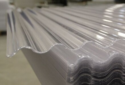 Golfplaat polycarbonaat | 2,5mm dubbelwandig | 76/18 | 244x114cm