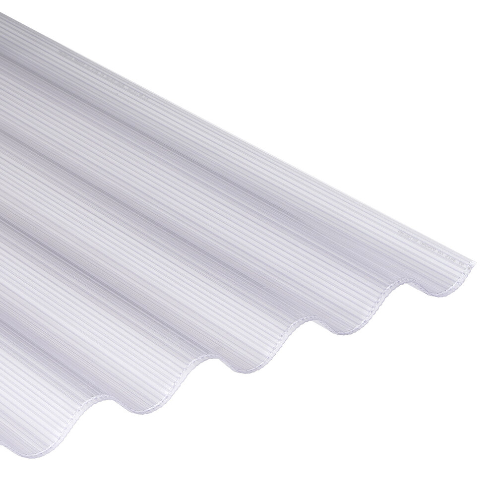 Golfplaat 3-wandig polycarbonaat 6mm dik 177/51 183x110cm
