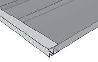 Condensprofiel - afsluitprofiel kanaalplaten 16mm - 98cm