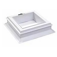 RO16 PVC rechte ventilatie opstand voor lichtkoepel 60x60cm 