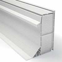 RO16 PVC rechte ventilatie opstand voor lichtkoepel 60x60cm 