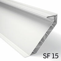 SF15 PVC ventilerende dakopstand voor lichtkoepel 80x80cm 