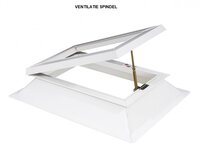 Los raamwerk ventilatie | dakluik voor lichtkoepel 40x70cm