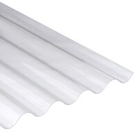 Golfplaat polycarbonaat | slagvast glashelder | 177/51 | 612x110cm