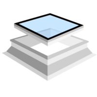 Velux vlakke lichtkoepel HR++ glas | renovatie | 60x120cm