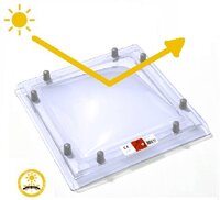 Lichtkoepel als dakbetreding  naar dakterras | 70x70cm 