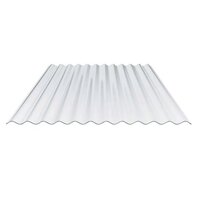 Golfplaat polycarbonaat | slagvast glashelder | 76/18 | 122x126cm