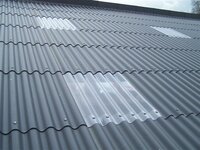 Golfplaat 3-wandig polycarbonaat 6mm dik 177/51 429x110cm