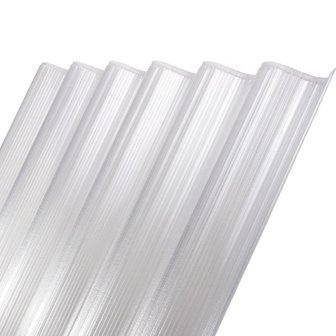 POLYCARBONAAT GOLFPLAAT 3-wandig OPAAL F 177/51 lengte 125cm