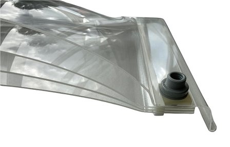 Ronde lichtkoepel 4-wandig acrylaat dagmaat 40cm