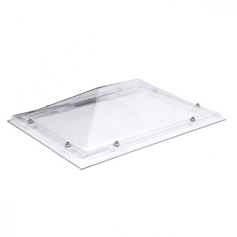 Lichtkoepel piramide 90x120cm 1-wandig acrylaat excl opstand