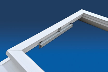 Lichtkoepel dagmaat 60x60cm ventilatie elektrisch + motor