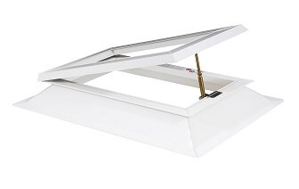 Lichtkoepel 30x80cm ventilatie inclusief opengaande opstand