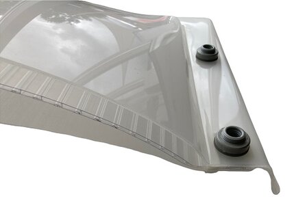 Ronde ISO-koepel / lichtkoepel 6-wandig acrylaat dagmaat 90cm