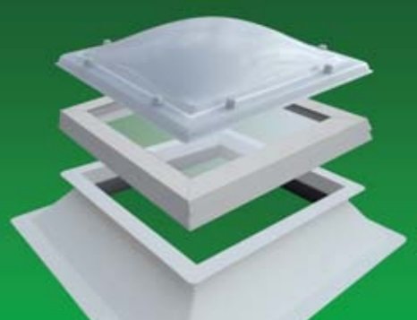 Novolux ISO-raam voor lichtkoepel dagmaat 70x70cm
