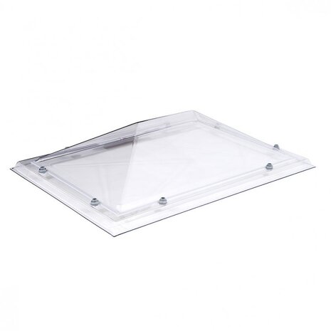 Lichtkoepel piramide 90x120cm 1-wandig acrylaat excl opstand