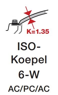 lichtkoepel ISO zeswandig polycarbonaat dagmaat 60x60cm 