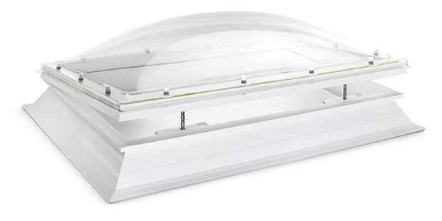 Lichtkoepel dagmaat 100x200cm ventilatie elektrisch + motor