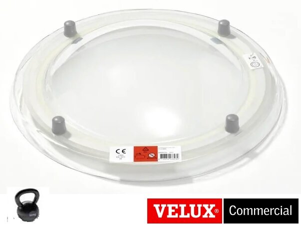 Ronde lichtkoepel polycarbonaat dubbelwandig &Oslash; 40cm