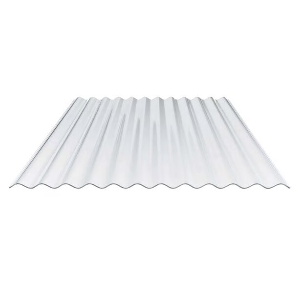 Golfplaat polycarbonaat | slagvast glashelder | 76/18 | 612x126cm