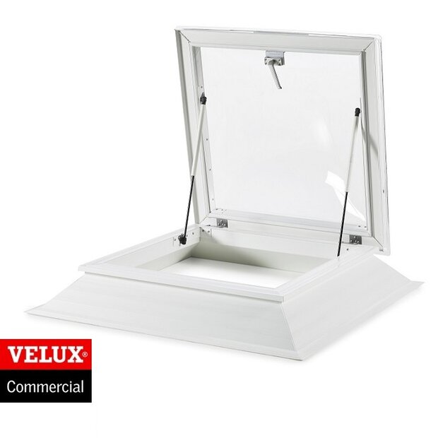 Dakbetreding &eacute;n ventilatie unit met lichtkoepel | 70x70cm 