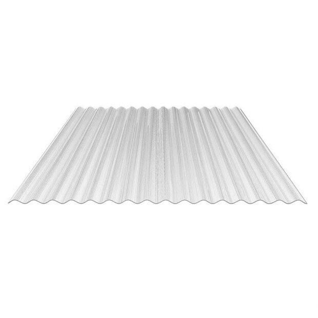 Golfplaat polycarbonaat | 2,5mm dubbelwandig | 76/18 | 244x114cm