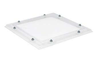lichtkoepel ISO zeswandig polycarbonaat dagmaat 60x60cm 
