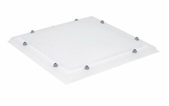 lichtkoepel ISO zeswandig polycarbonaat dagmaat 60x60cm 