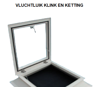 Los raamwerk ventilatie | dakluik voor lichtkoepel 40x70cm
