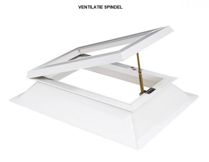 Los raamwerk ventilatie | dakluik voor lichtkoepel 40x40cm