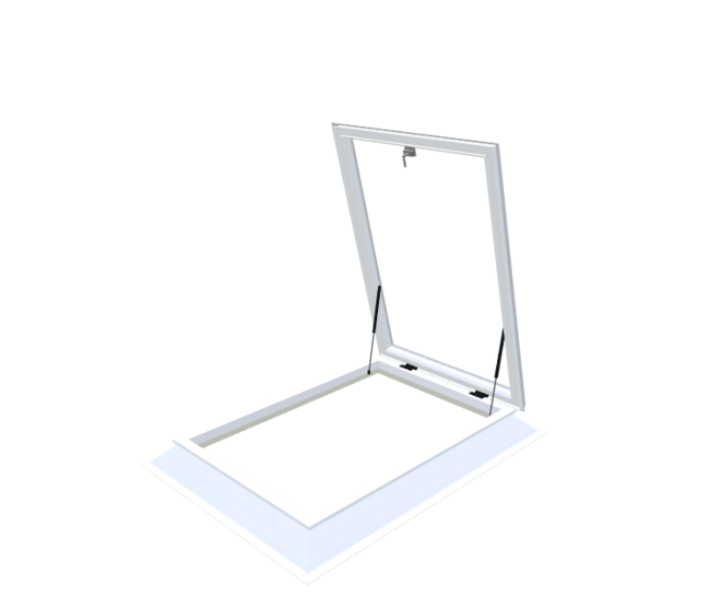 Dakbetreding &eacute;n ventilatie unit met lichtkoepel | 50x100cm