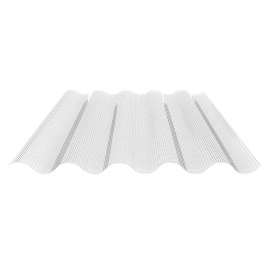 POLYCARBONAAT GOLFPLAAT 3-wandig OPAAL F 177/51 lengte 125cm