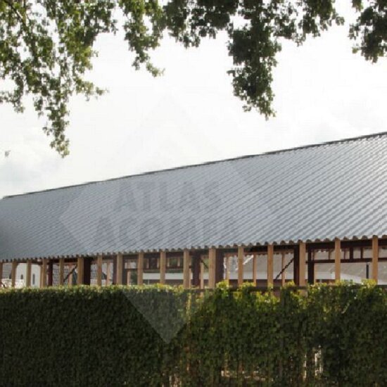 Polyester golfplaat Stabipol | 177/51 | Donkergrijs | 200cm