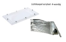 lichtkoepel vierwandig acrylaat 50x100cm
