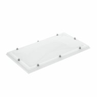 lichtkoepel ISO zeswandig polycarbonaat dagmaat 50x100cm 