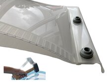 lichtkoepel ISO zeswandig polycarbonaat dagmaat 70x130cm 