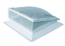 Lichtkoepel 40x190cm ventilatie inclusief opengaande opstand