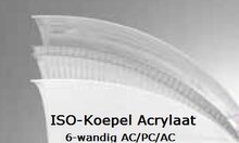 Ronde ISO-koepel / lichtkoepel 6-wandig acrylaat dagmaat 70cm