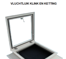Los raamwerk ventilatie | dakluik voor lichtkoepel 40x70cm