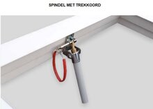 Los raamwerk ventilatie | dakluik voor lichtkoepel 40x70cm