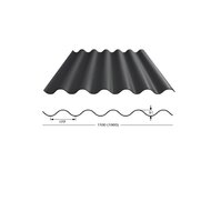 Polyester golfplaat Stabipol | 177/51 | Donkergrijs | 200cm