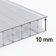 10 mm dikke polycarbonaatplaat met X-structuur