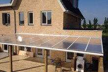 compleet dakpakket kanaalplaten 16mm + profielen  600x400cm Budget