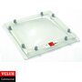 Lichtkoepel polycarbonaat driewandig dagmaat 100x200cm